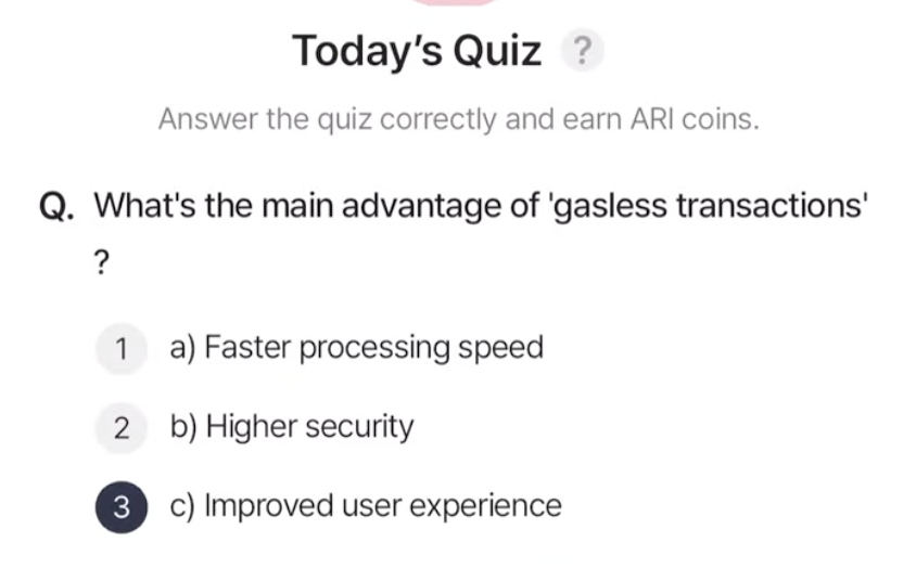 ARI Wallet Daily Quiz Answer 15 April 2025 (AriChain)